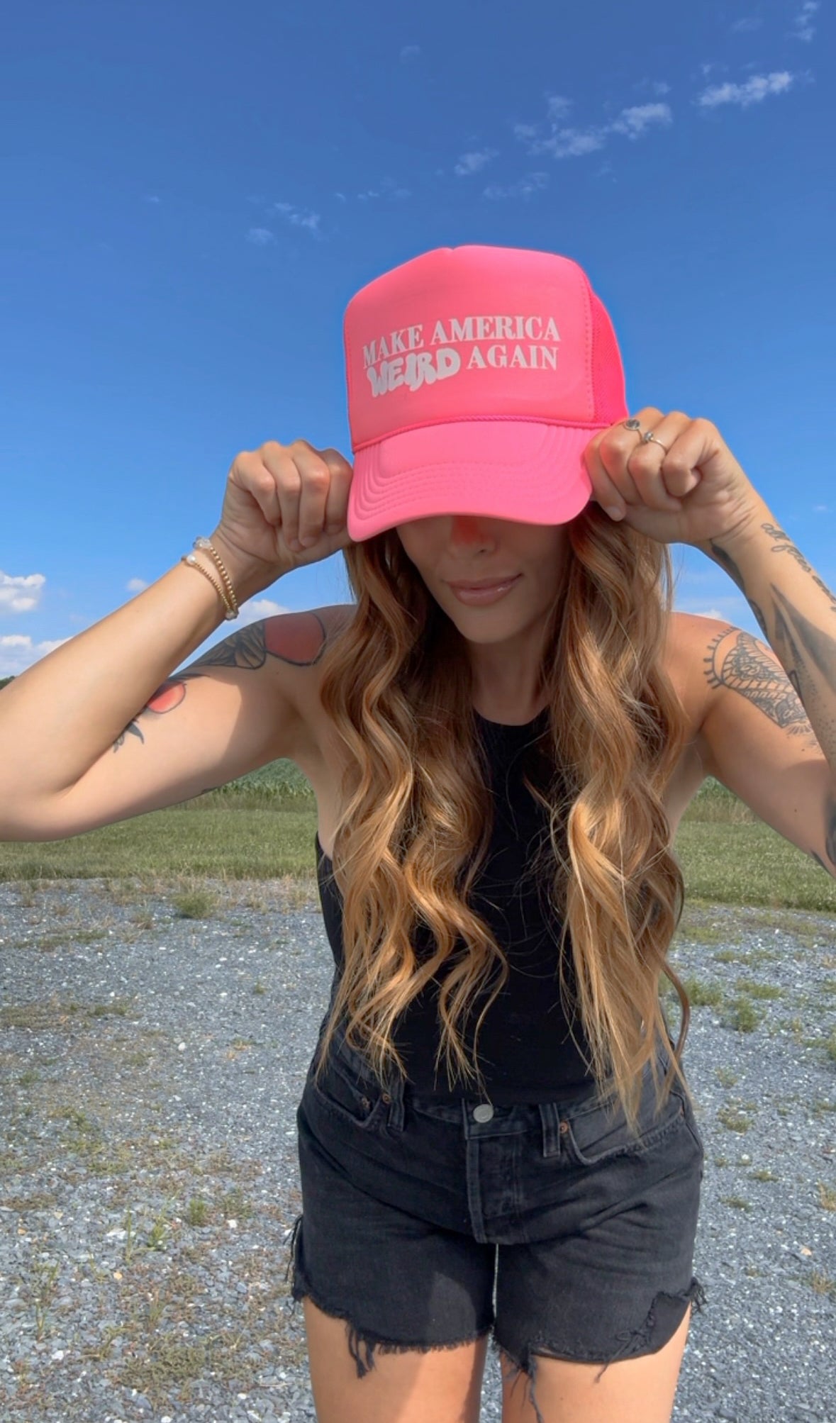 MAKE AMERICA WEIRD AGAIN TRUCKER HAT