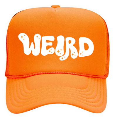 SLIME & SPARKLE ORANGE TRUCKER HAT