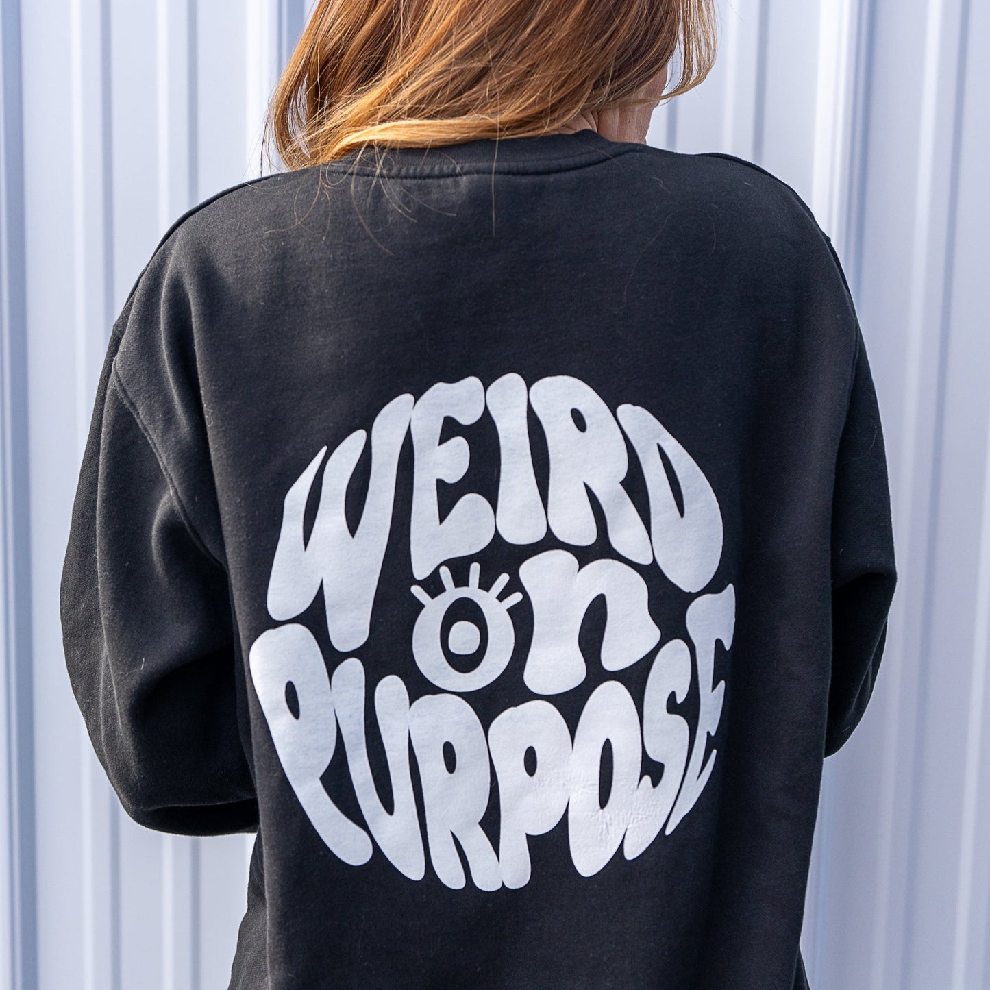 WEIRD ON PURPOSE LOGO CREWNECK