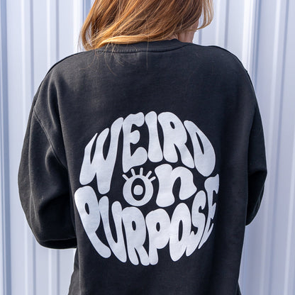 WEIRD ON PURPOSE LOGO CREWNECK